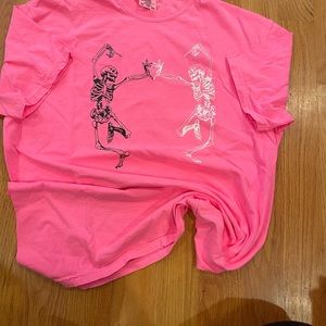 Womens neon pink tshirt